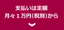 支払いは定額